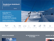 Tablet Screenshot of bergbahnen-andelsbuch.at